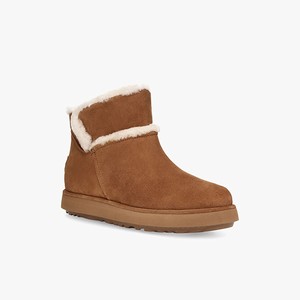 Ugg Classic Mini Spill Seam BLVD Women Boots Brown (8370OMWDT)